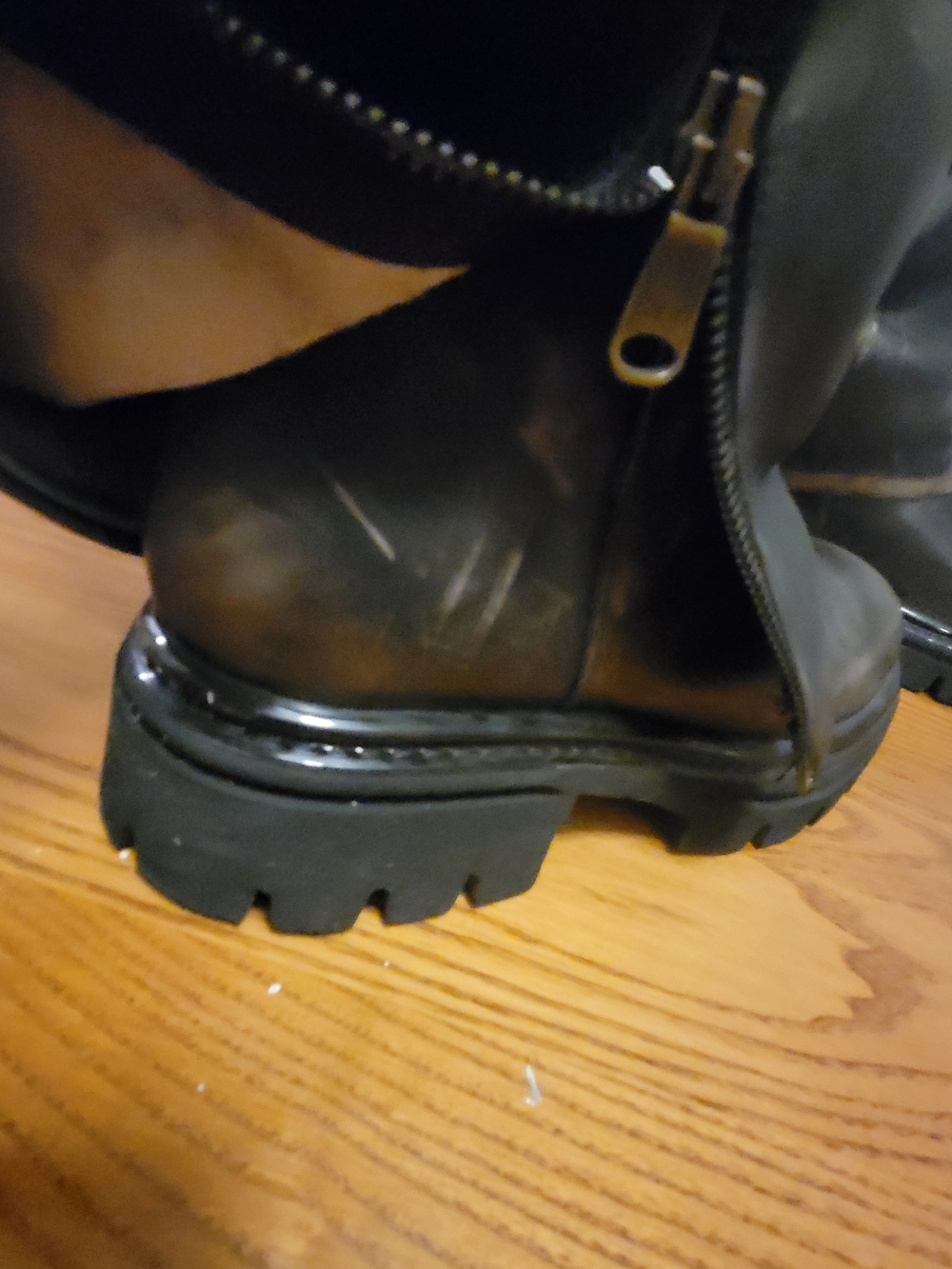 Copy -Free People Womens Brown Distressed Monarch Moto Boots Size EU 41 / US 10 - Picture 6 of 14